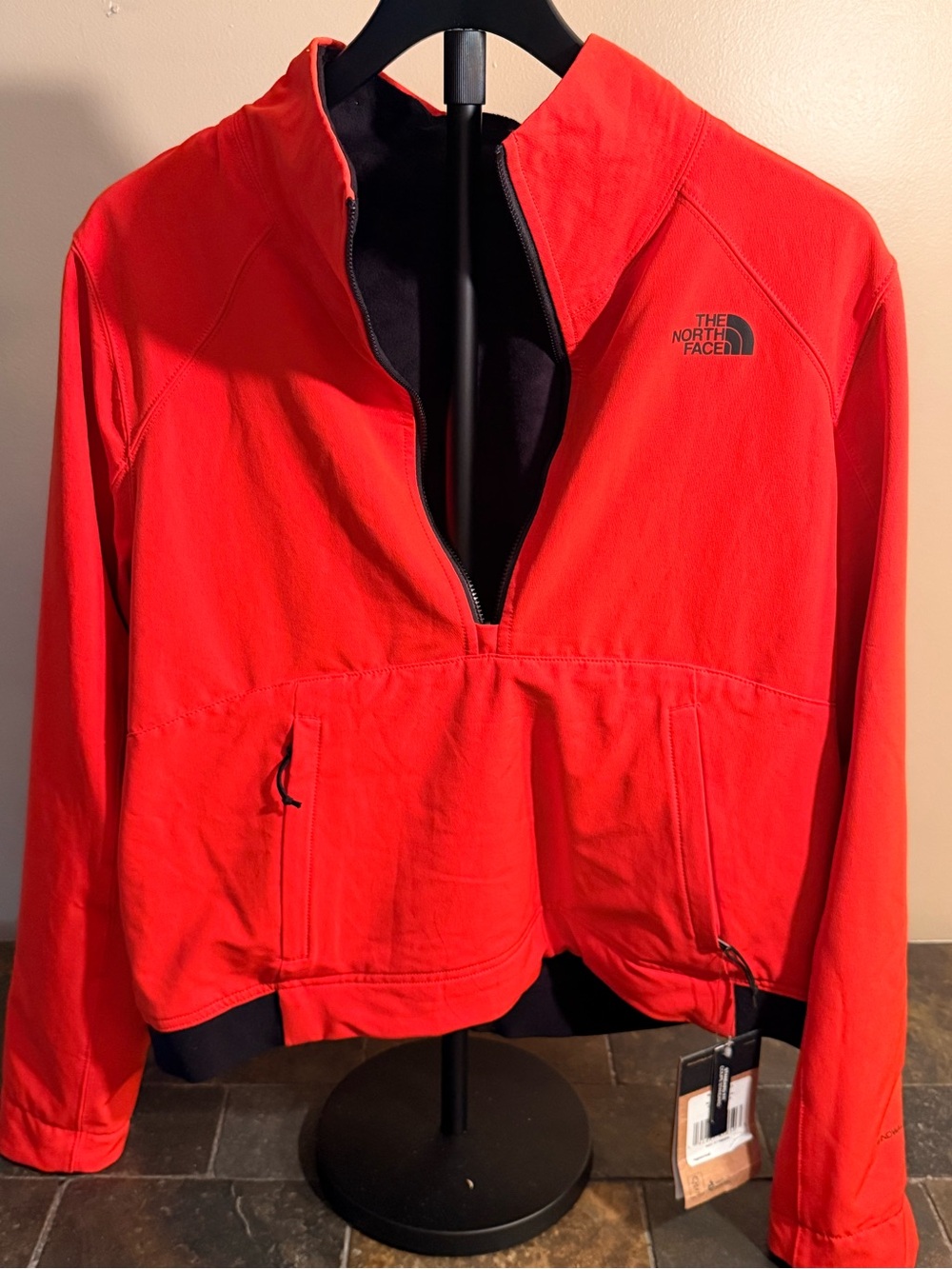 The North Face Women's Reversible Red Half-Zip Utility Jacket
